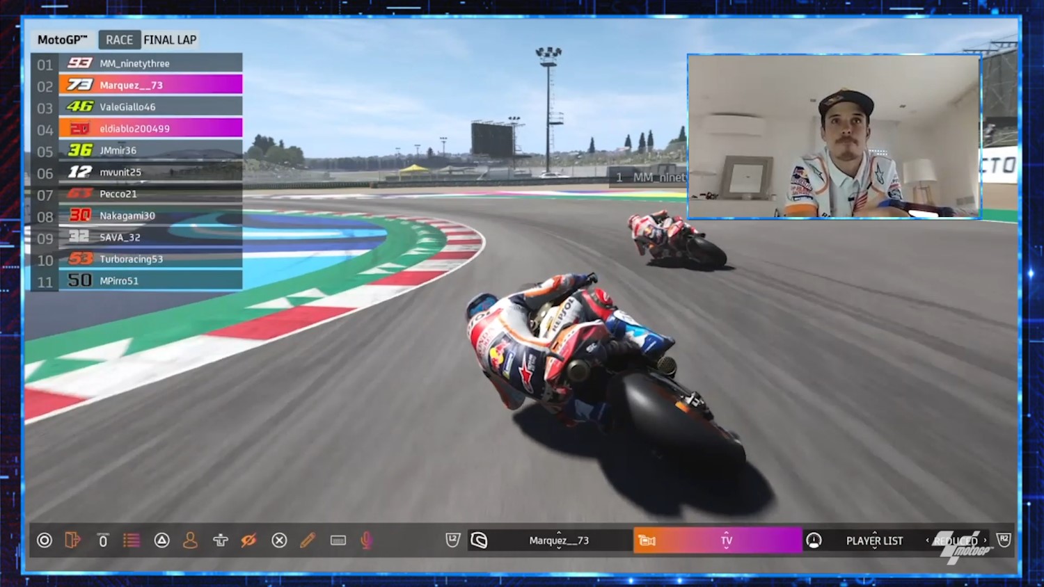 Marc chases brother Alex Marquez