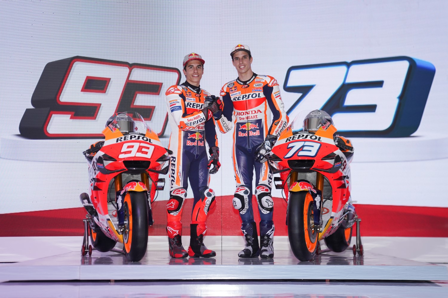 Brothers Marc and Alex Marquez