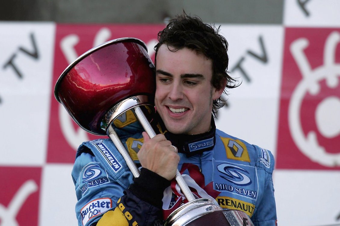 Alonso back when he won two titles with Renault