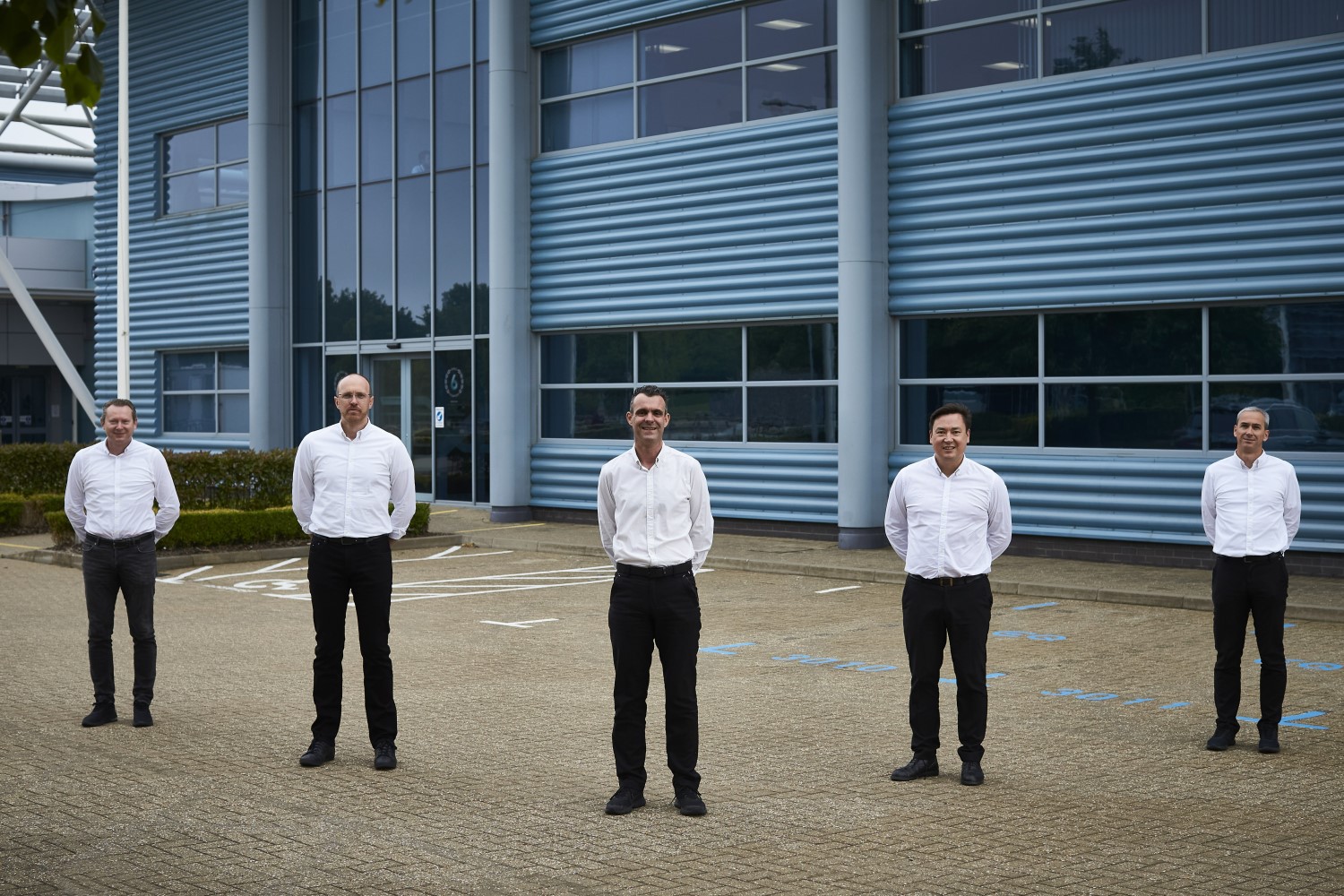 Revised senior management structure at Mercedes-AMG High Performance Powertrains (from left to right): Ronald Ballhaus (Finance and IT Director), Adam Allsopp (Project One Powertrain Director), Hywel Thomas (Managing Director), Richard Stevens (Operations Director), Pierre Godof (Formula E Powertrain Chief Engineer)