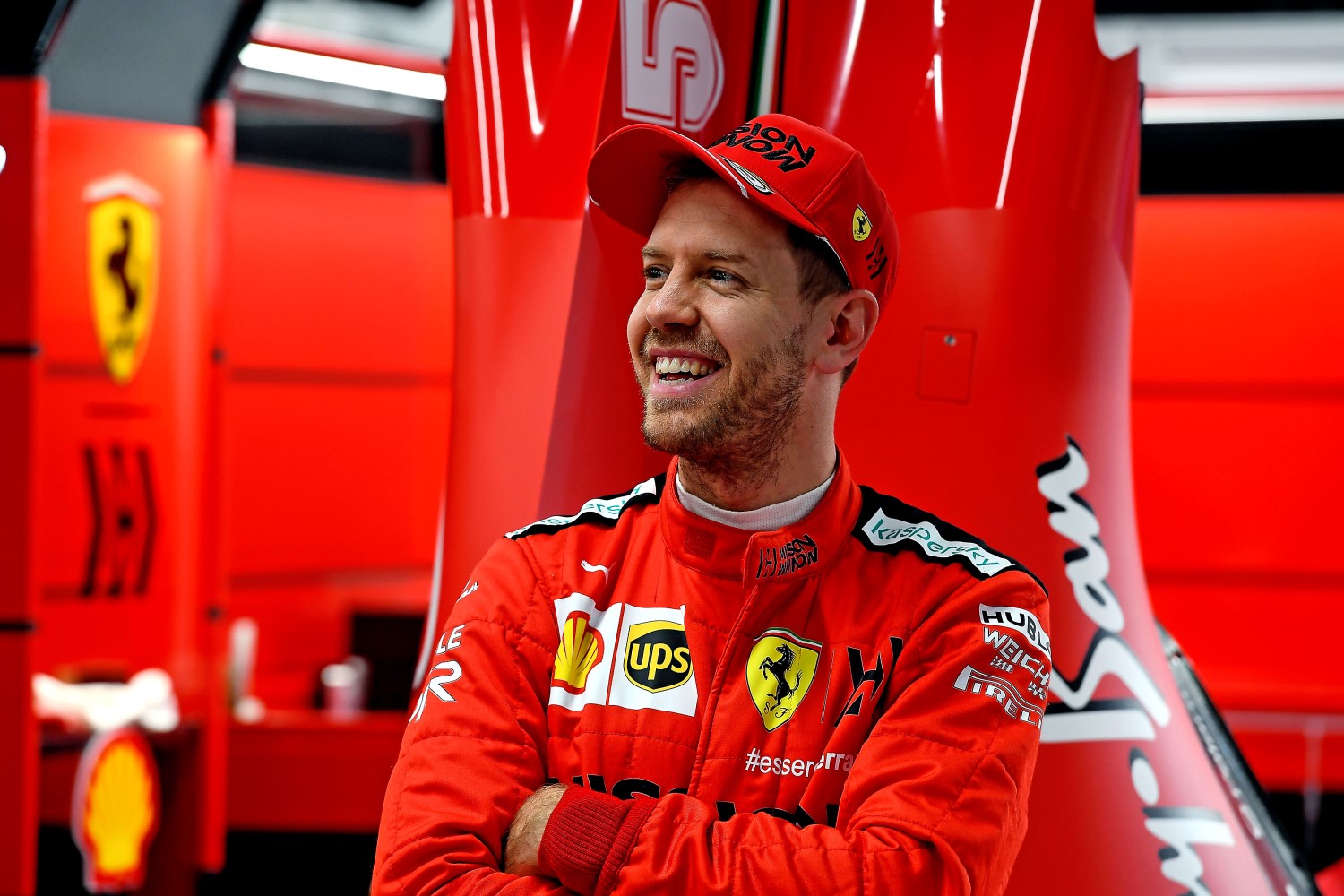 Vettel laughs all the way to the bank with his $2 million Ferrari check after every GP