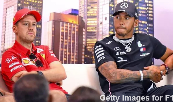 Vettel and Hamilton in Melbourne