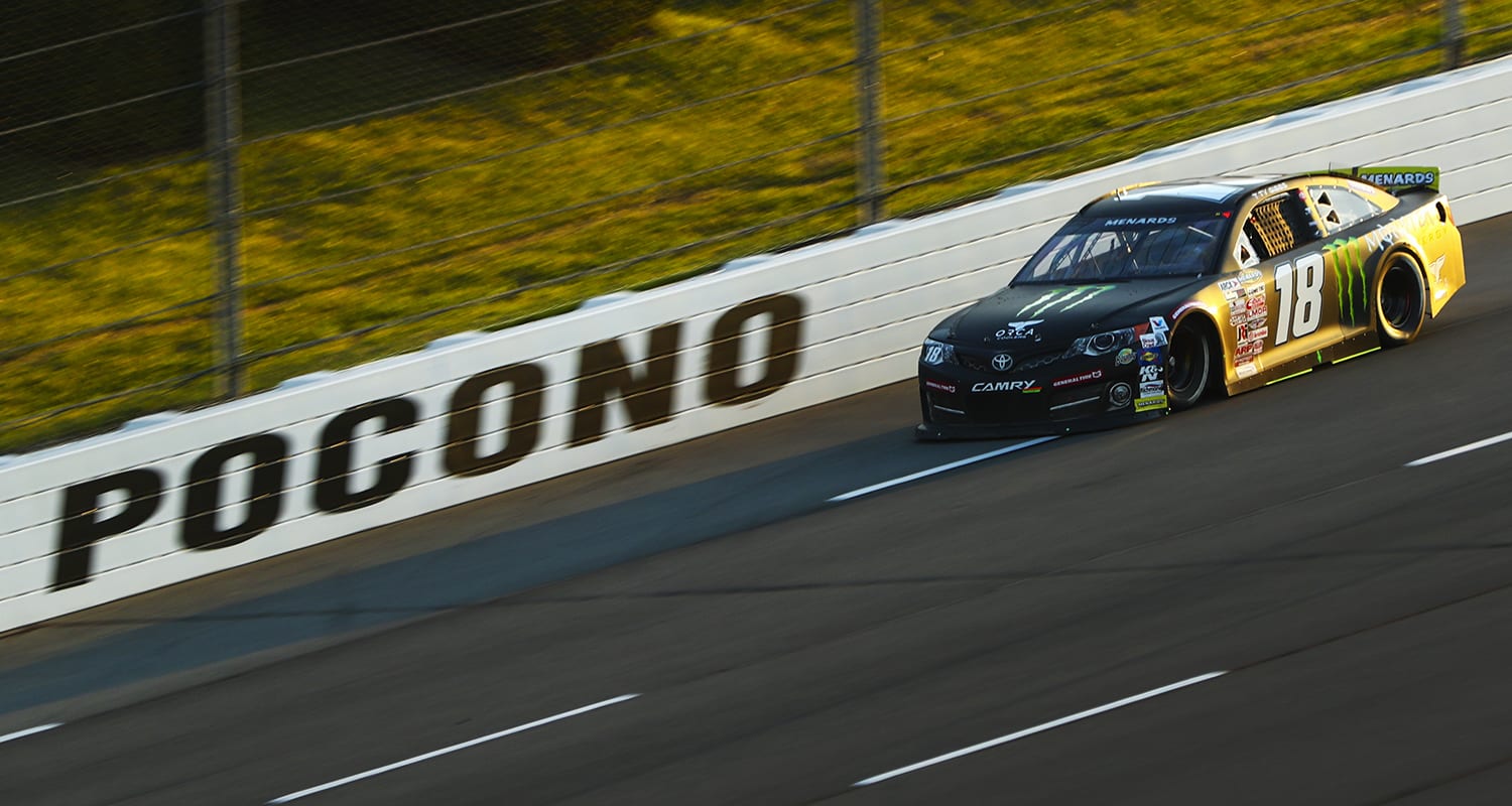 Ty Gibbs, driver of the #18 Monster/Terrible Herbst/ORCA Toyota, rolled to the win in the the General Tire #AnywhereisPossible 200 for the ARCA Menards Series at Pocono Raceway