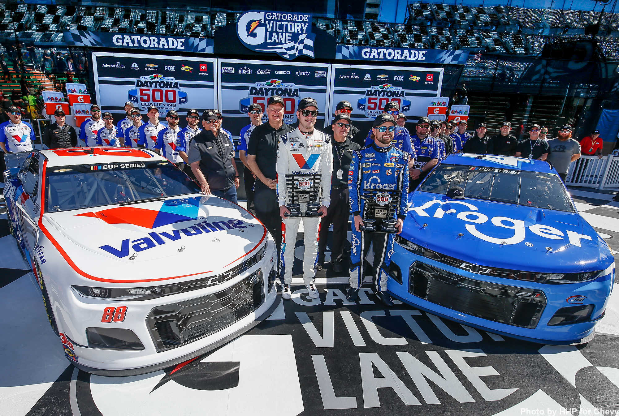 All Hendrick engine front row - Bowman (L) and Stenhouse (R)