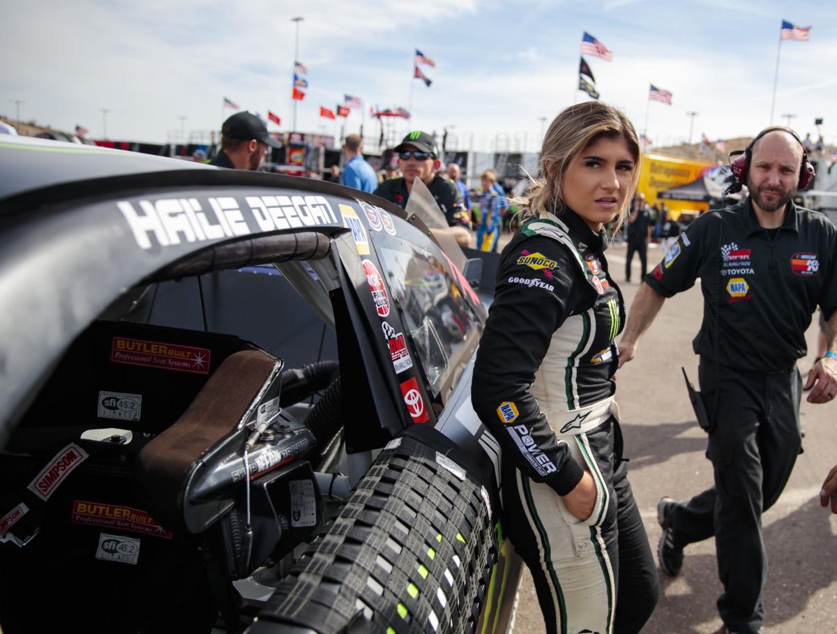 The making of Danica #2 - Hailie Deegan placed first in ARCA practice 1. So predictable.
