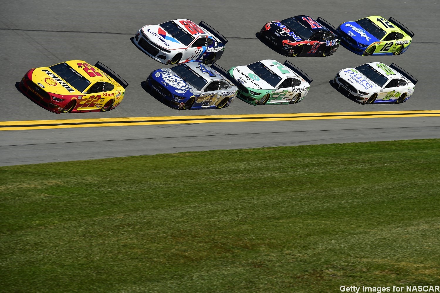 Logano leads bunch of dominating Fords