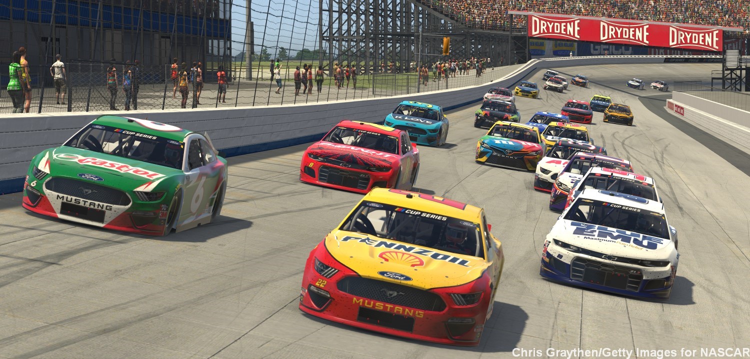 Logano leads pack