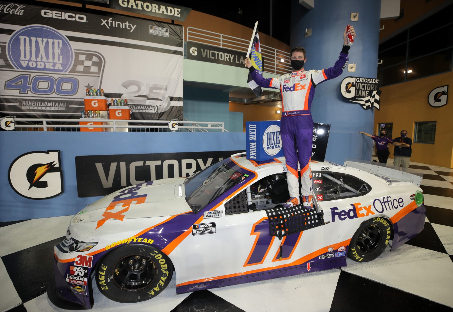 Denny Hamlin gets 3rd win of year