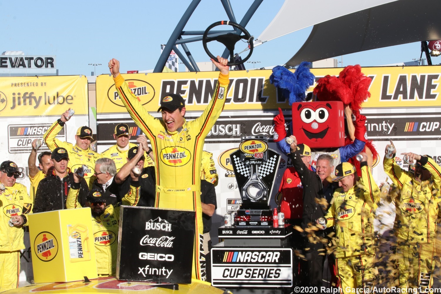 Logano celebrates