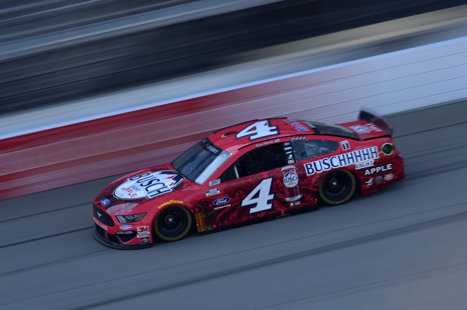 Harvick led most of the afternoon