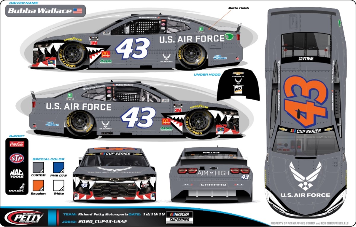 Bubba Wallace Air Force Livery