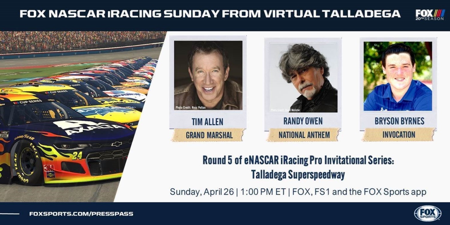 FOX NASCAR iRacing Sunday From Virtual Talladega