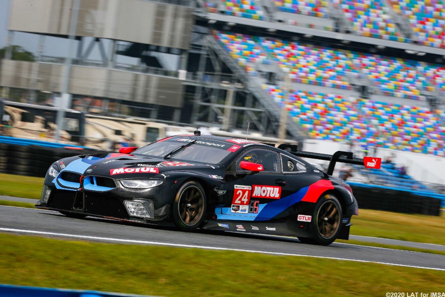 #24 Rahal Letterman BMW took GTLM honors