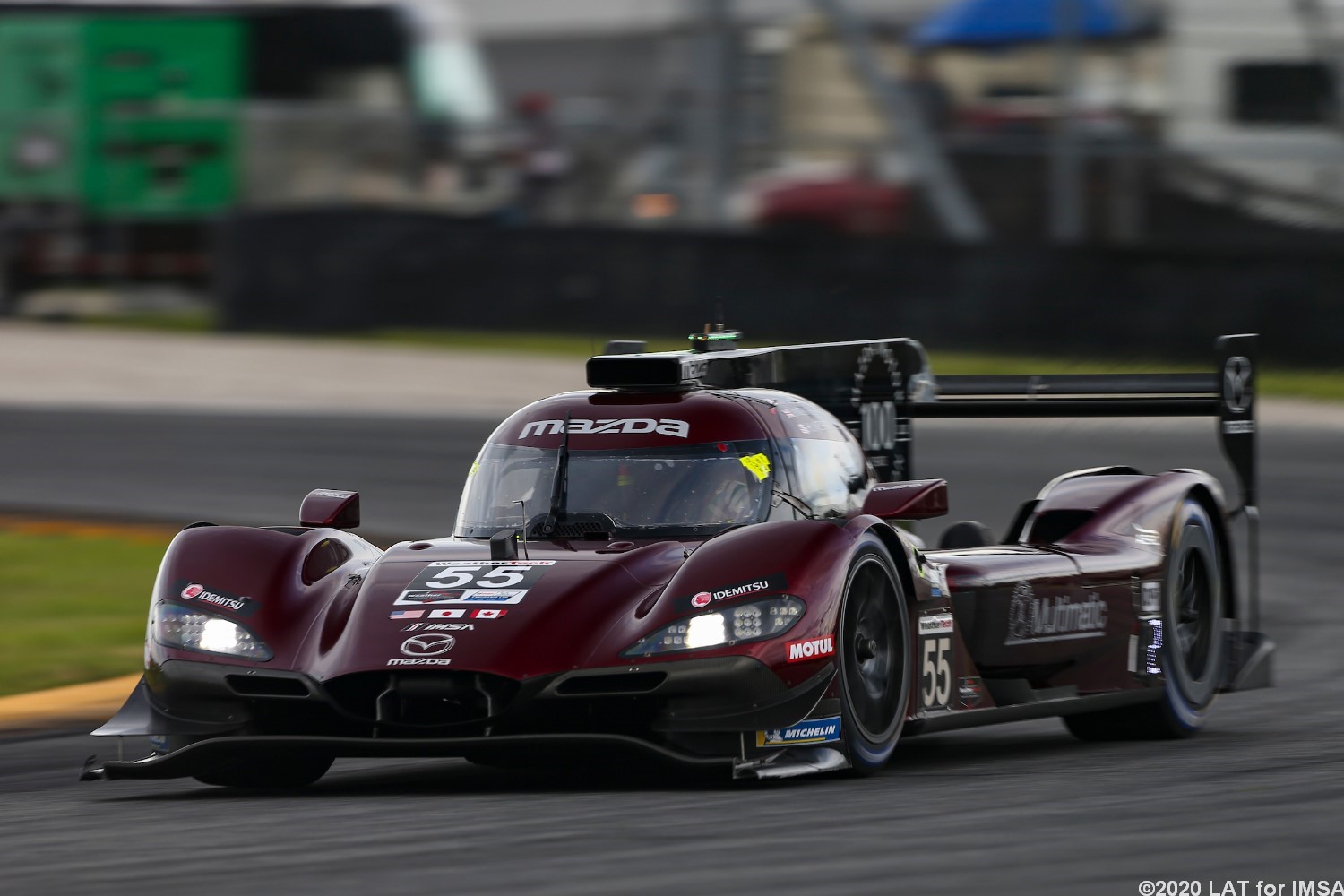 Harry Ticknell in the winning #55 Mazda