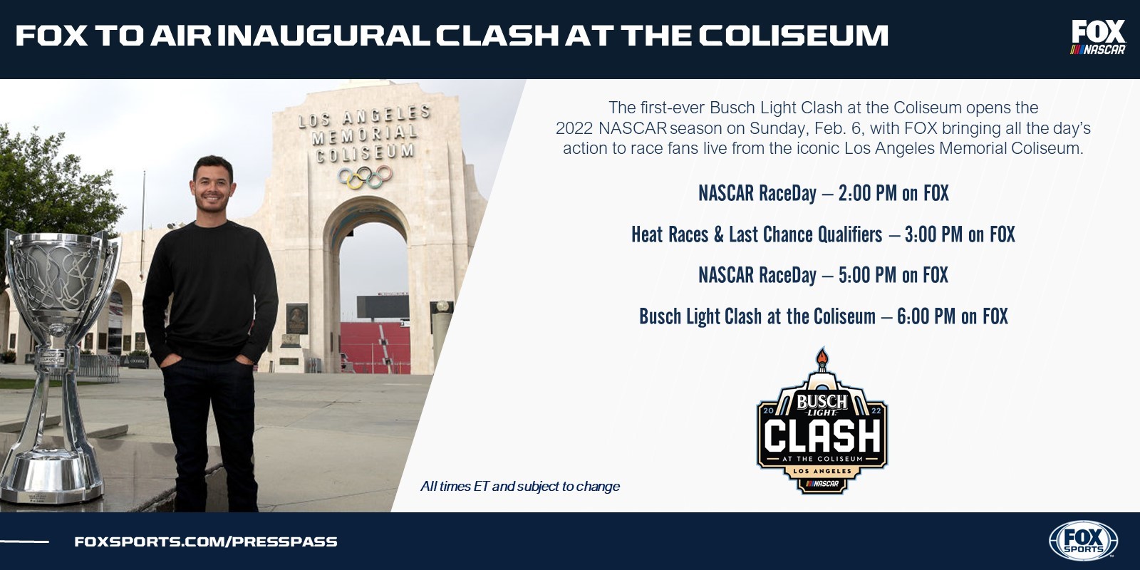 Fox to Air inaugural Clash at the Coliseum