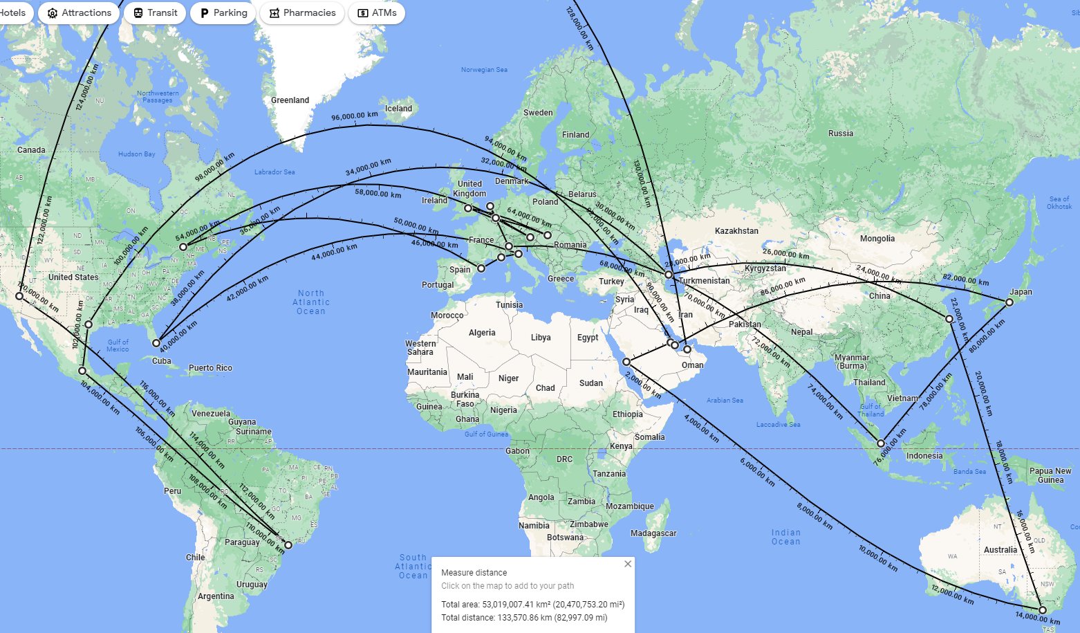 f1 travel map 2023