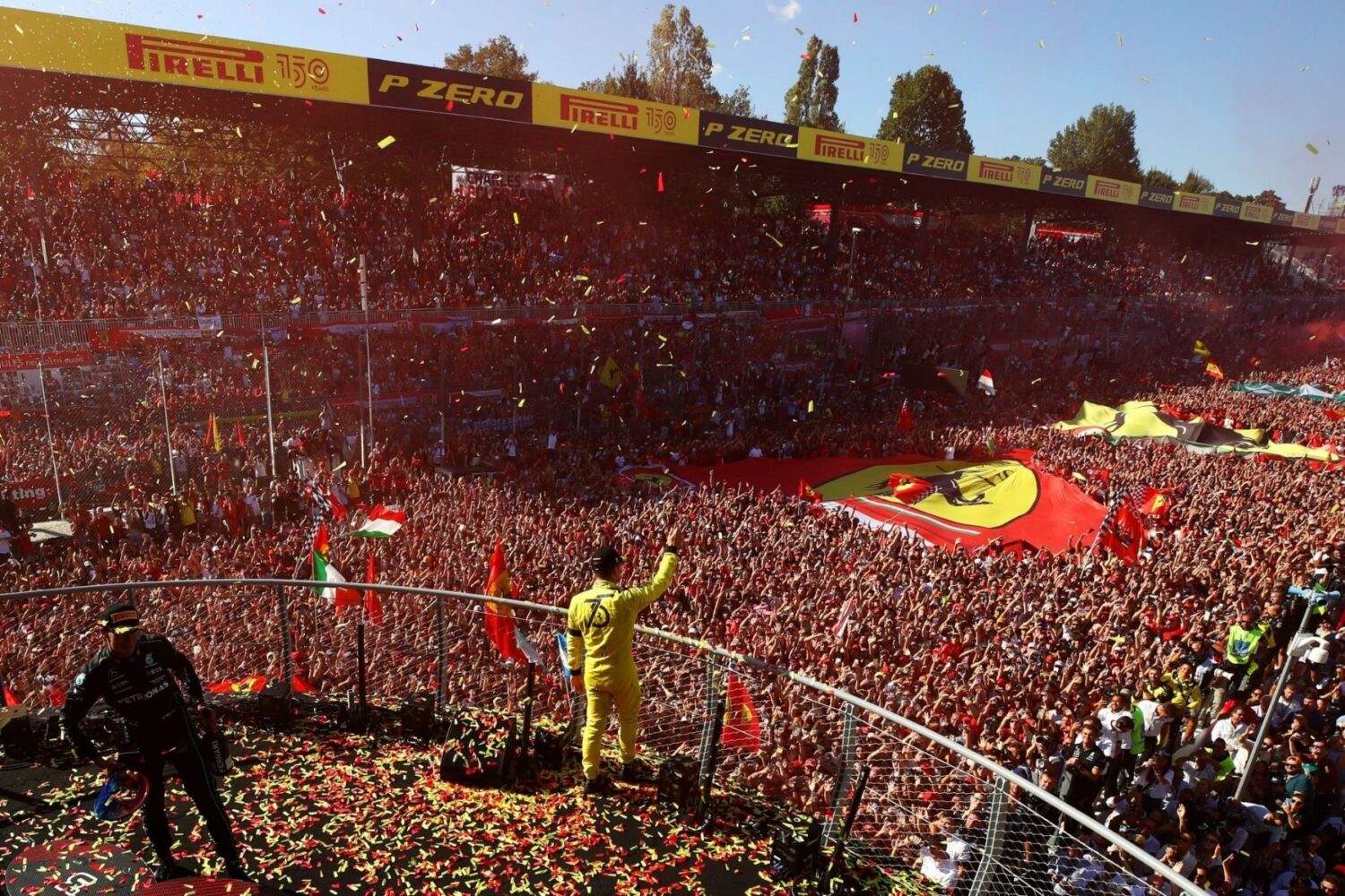 Italian GP at Monza 2022 - Podium crowd