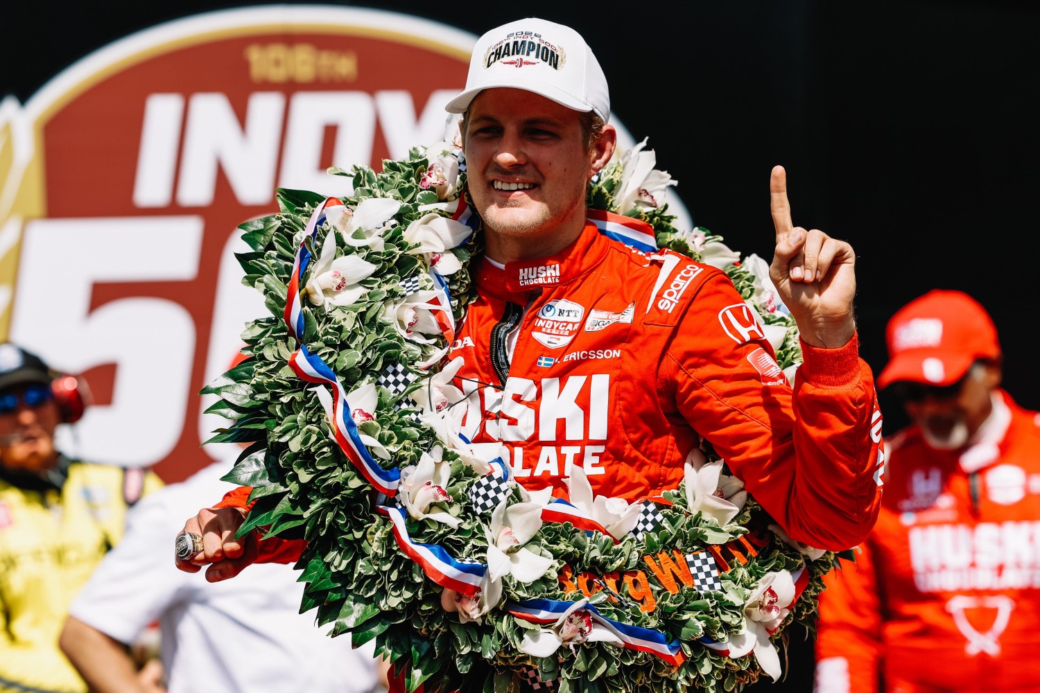 2022 Indy 500 Race winner Marcus Ericsson. Photo by Joe Skibinski/IMS