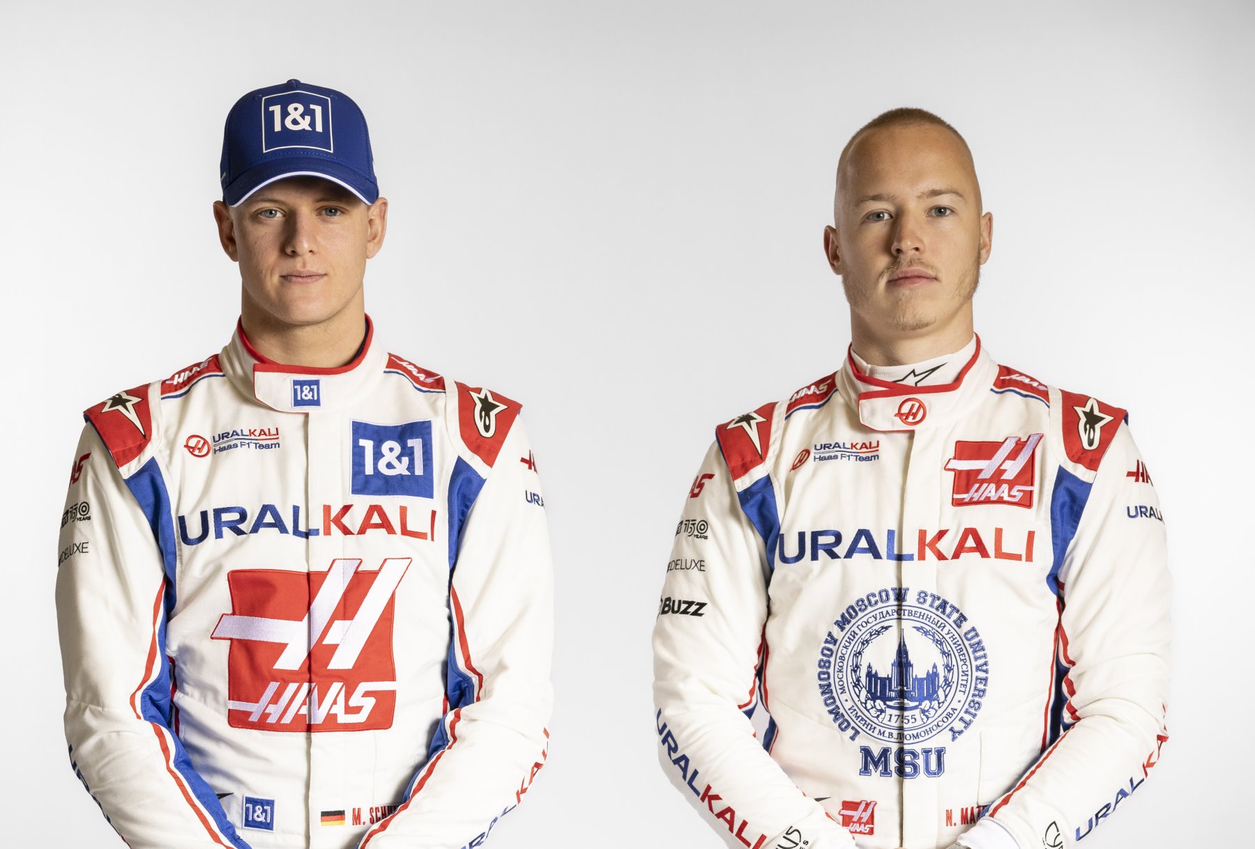 2022 Haas F1 drivers Mick Schumacher and Nikita Mazepin. Photo Courtesy of Haas F1 team