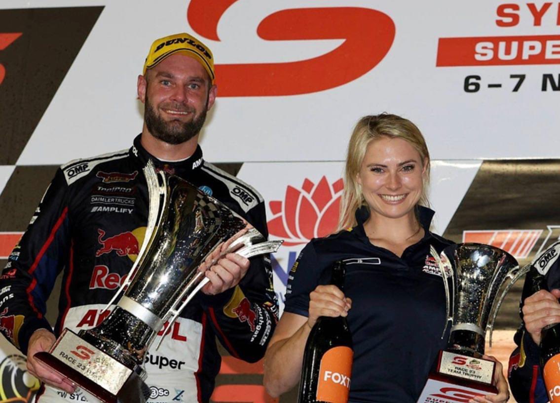Shane van Gisbergen and Jessica Dane back in 2022. Photo supplied by Supercars
