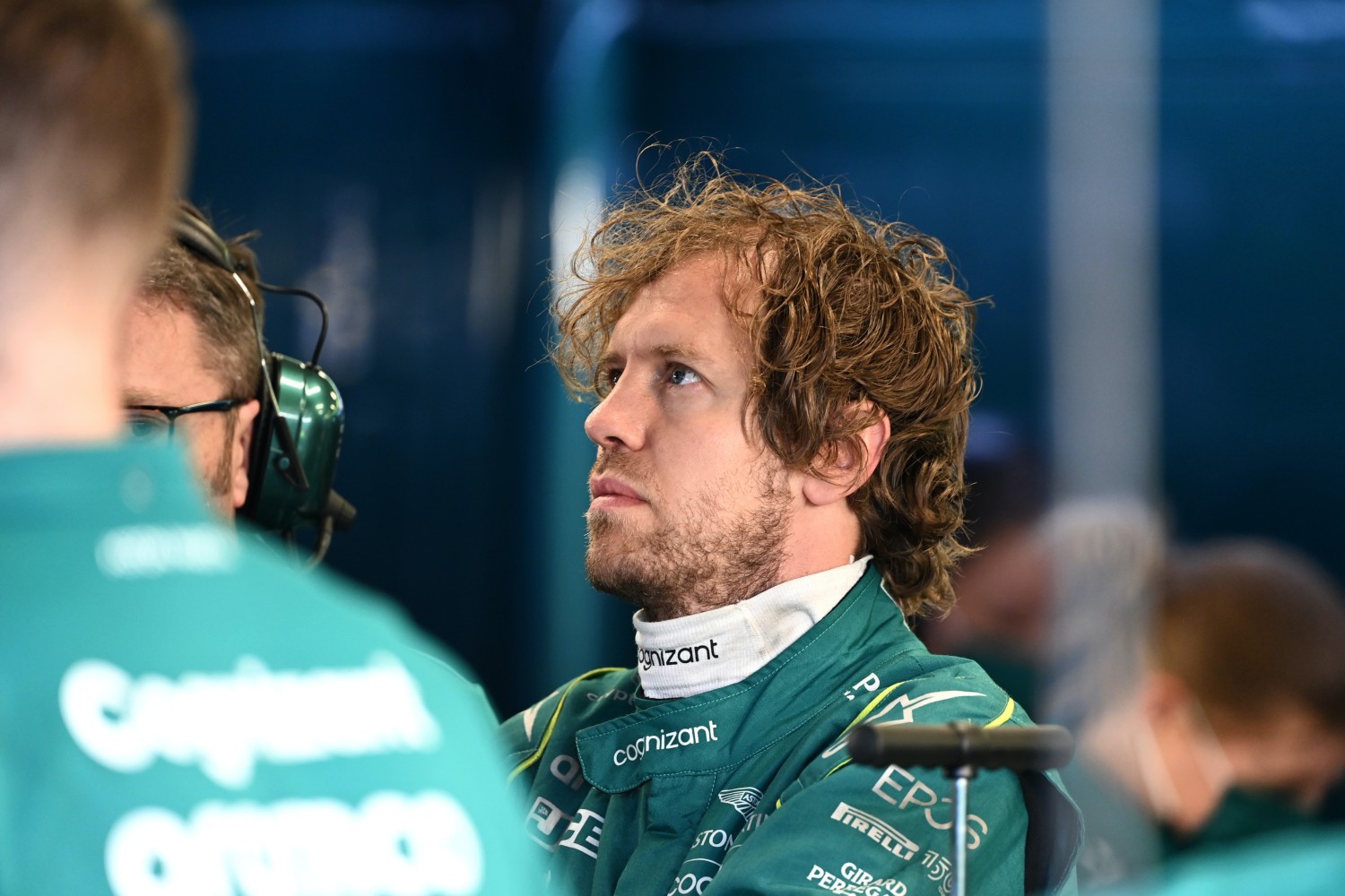 Sebastian Vettel stares at horrible Aston Martin lap times