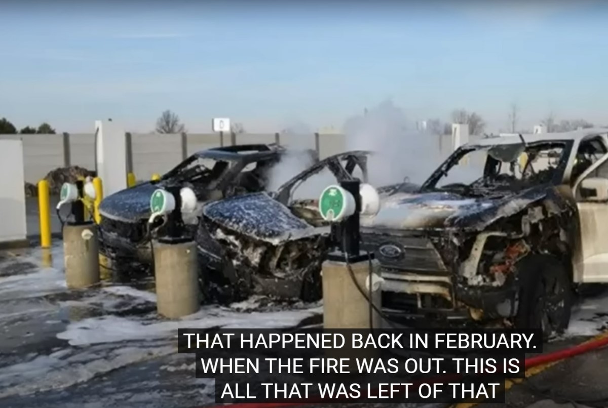Ford EVs burn to a crisp