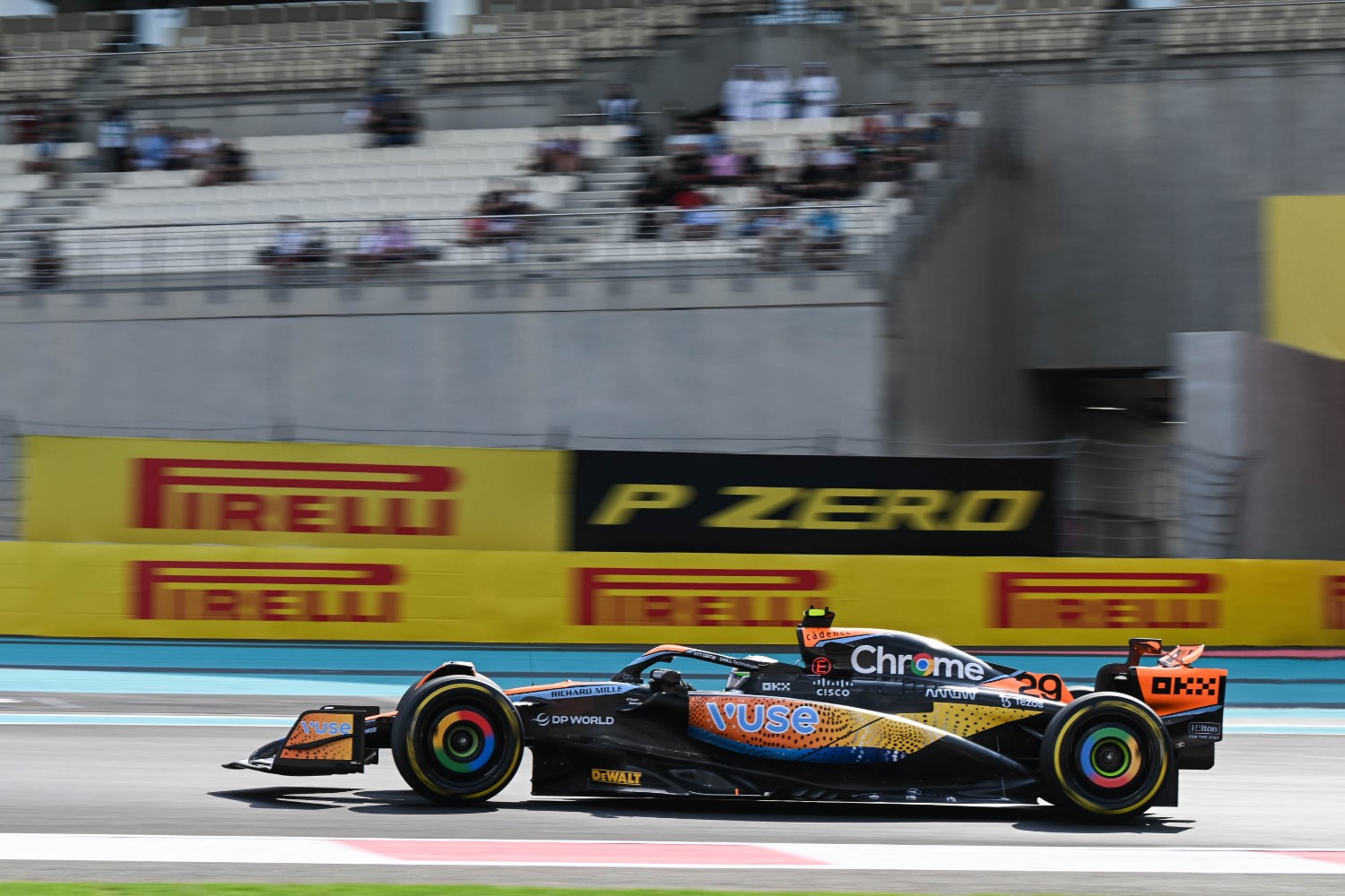 Pato O’Ward, McLaren MCL60 during the Abu Dhabi GP at Yas Marina Circuit on Friday November 24, 2023 in Abu Dhabi, United Arab Emirates. (Photo by Simon Galloway / LAT Images)