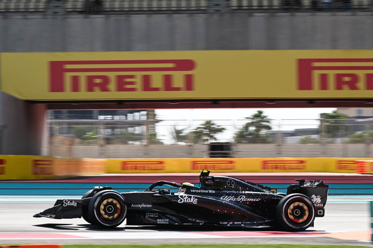 Theo Pourchaire, Alfa Romeo C43 during the Abu Dhabi GP at Yas Marina Circuit on Friday November 24, 2023 in Abu Dhabi, United Arab Emirates. (Photo by Simon Galloway / LAT Images)