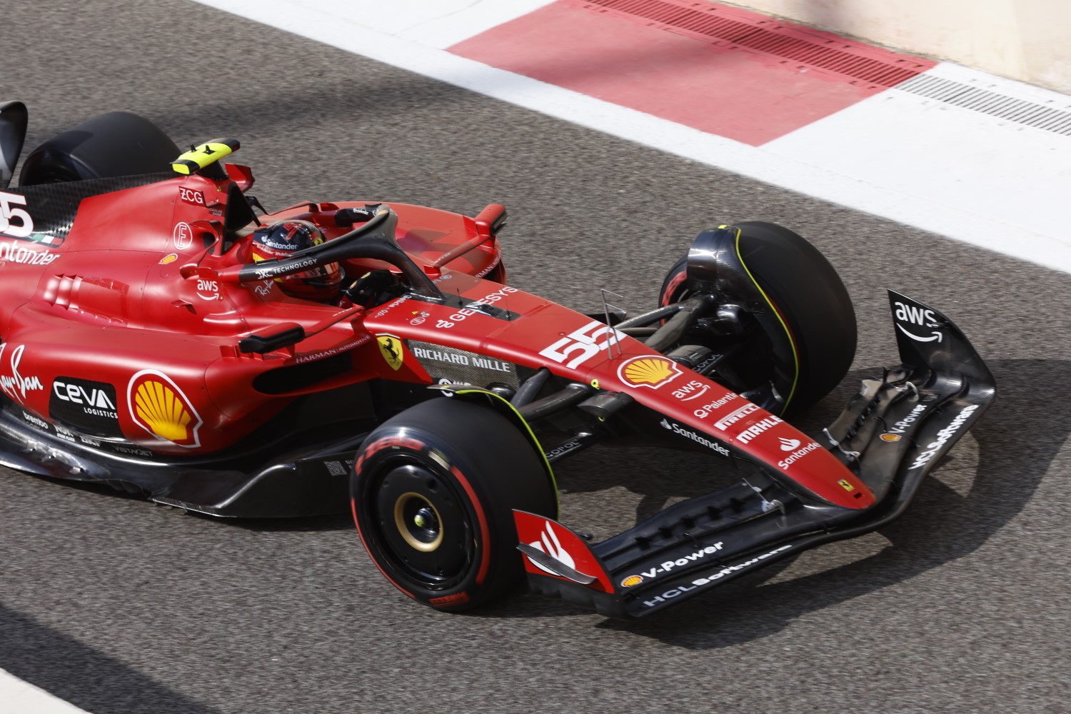 Carlos Sainz, Ferrari SF-23 during the Abu Dhabi GP at Yas Marina Circuit on Friday November 24, 2023 in Abu Dhabi, United Arab Emirates. (Photo by Steven Tee / LAT Images)