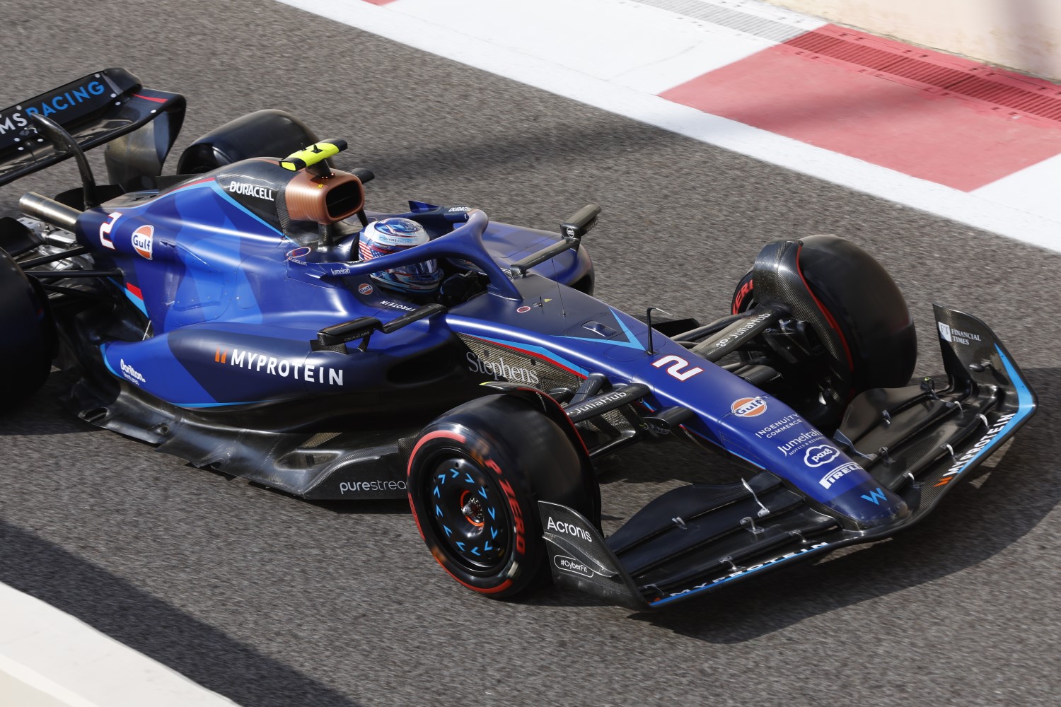 Logan Sargeant, Williams FW45 during the Abu Dhabi GP at Yas Marina Circuit on Friday November 24, 2023 in Abu Dhabi, United Arab Emirates. (Photo by Steven Tee / LAT Images)