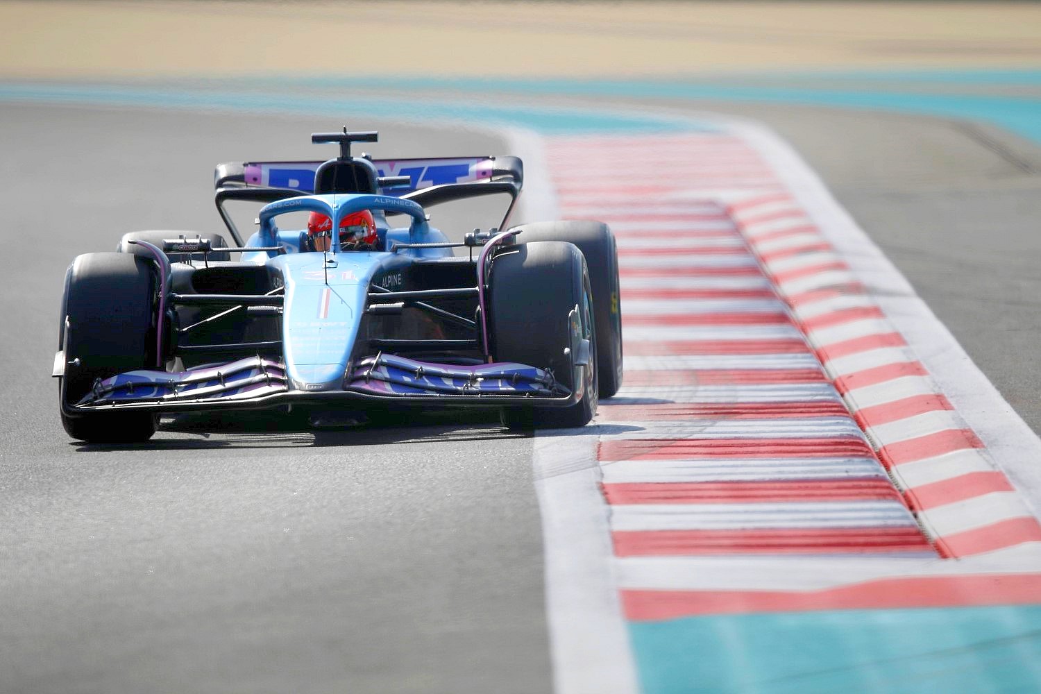 Esteban Ocon, Alpine A523 during the Abu Dhabi Post-Season Testing at Yas Marina Circuit on Tuesday November 28, 2023 in Abu Dhabi, United Arab Emirates. (Photo by Jake Grant / LAT Images)