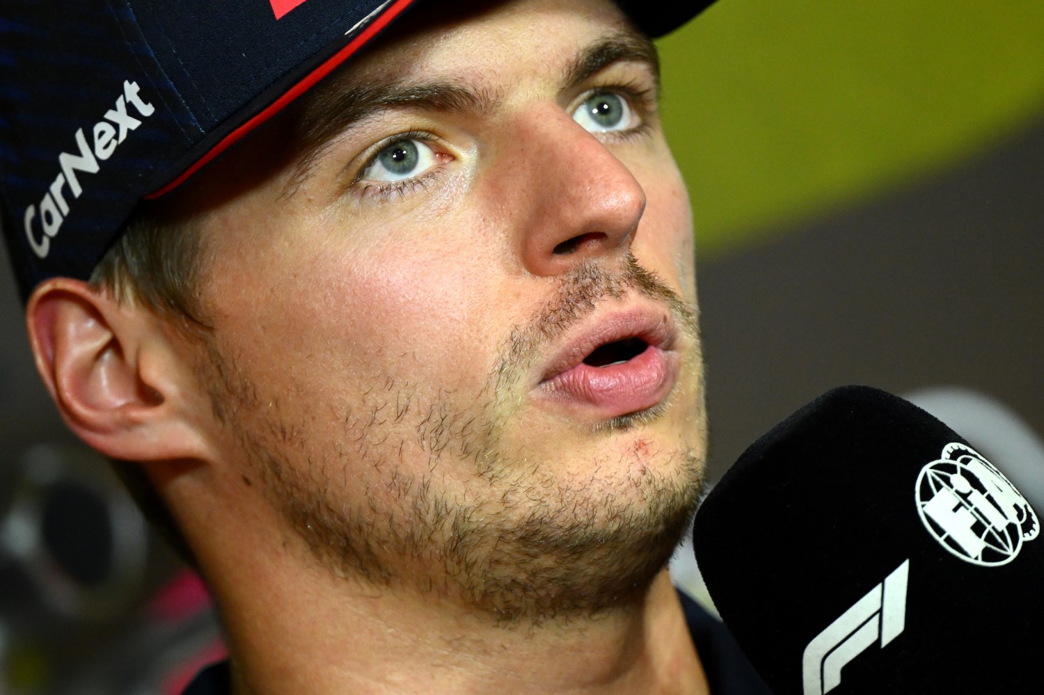 Max Verstappen of the Netherlands and Oracle Red Bull Racing attends the Drivers Press Conference during previews ahead of the F1 Grand Prix of Abu Dhabi at Yas Marina Circuit on November 23, 2023 in Abu Dhabi, United Arab Emirates. (Photo by Clive Mason/Getty Images) // Getty Images / Red Bull Content Pool
