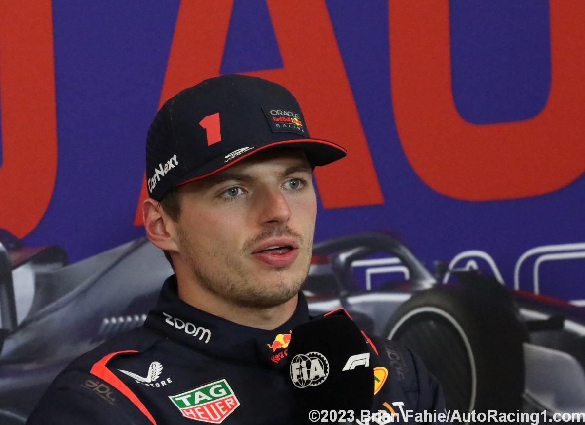 Max Verstappen 2023 USGP Sprint Press Conference