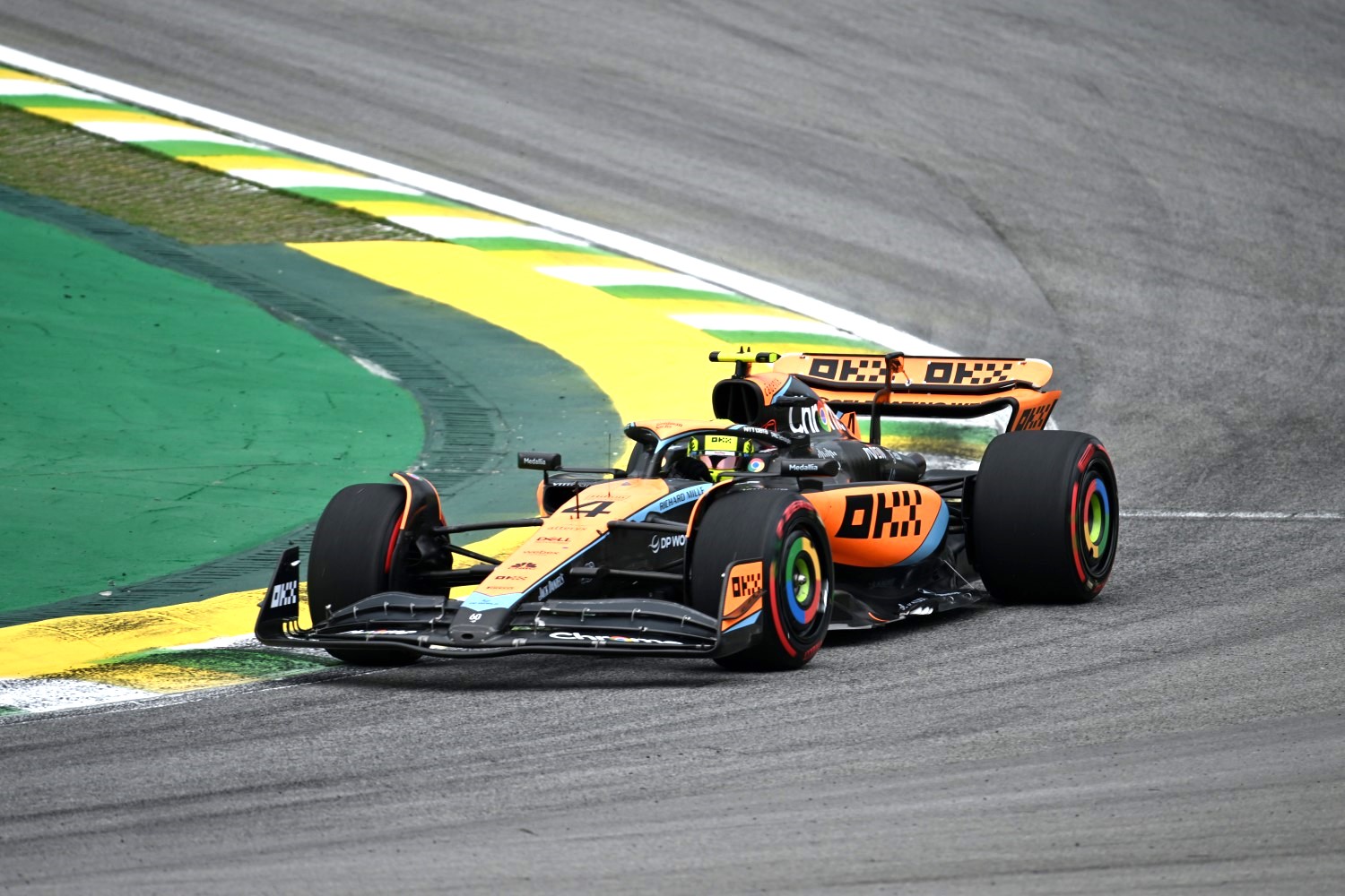 Lando Norris, McLaren MCL60 during the Brazilian GP at Autódromo José Carlos Pace on Friday November 03, 2023 in Sao Paulo, Brazil. (Photo by Simon Galloway / LAT Images)