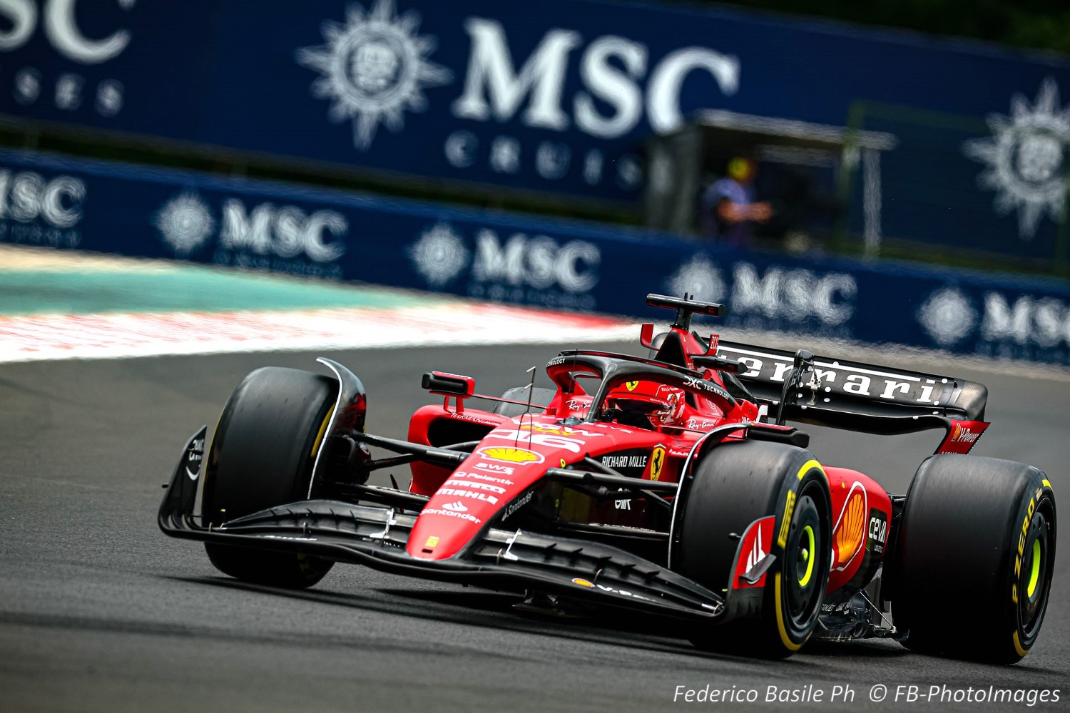 #16 Charles Leclerc, (MON) Scuderia Ferrari during the Hungarian GP, Budapest 20-23 July 2023 at the Hungaroring, Formula 1 World championship 2023.