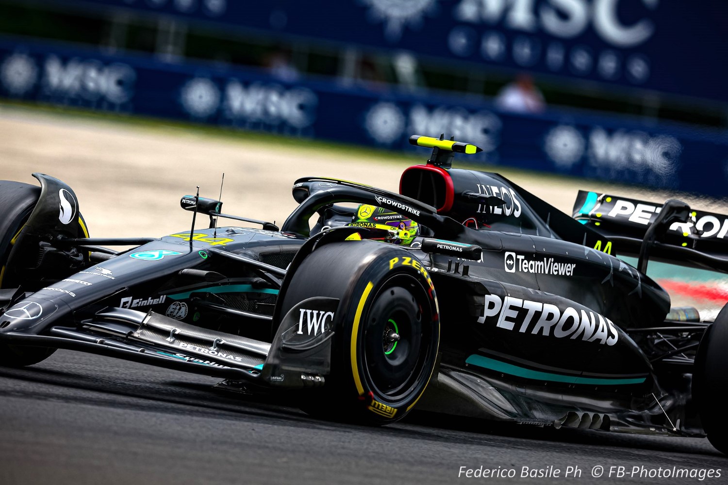 #44 Lewis Hamilton, (GRB) AMG Mercedes Ineos during the Hungarian GP, Budapest 20-23 July 2023 at the Hungaroring, Formula 1 World championship 2023.