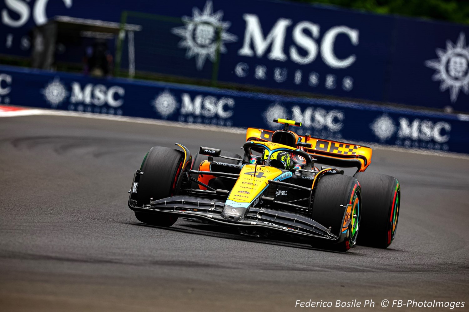 #4 Lando Norris, (GRB) McLaren Mercedes during the Hungarian GP, Budapest 20-23 July 2023 at the Hungaroring, Formula 1 World championship 2023.