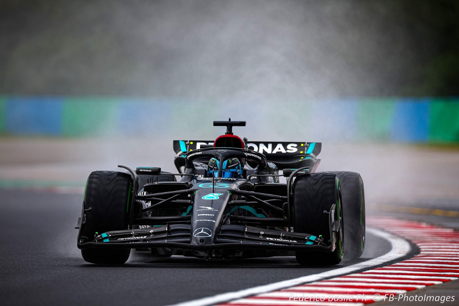 #63 George Russell, (GRB) AMG Mercedes Ineos during the Hungarian GP, Budapest 20-23 July 2023 at the Hungaroring, Formula 1 World championship 2023.