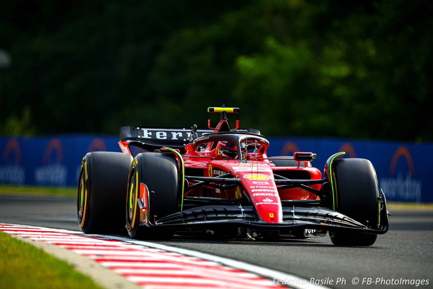 #55 Carlos Sainz, (ESP) Scuderia Ferrari during the Hungarian GP, Budapest 20-23 July 2023 at the Hungaroring, Formula 1 World championship 2023.