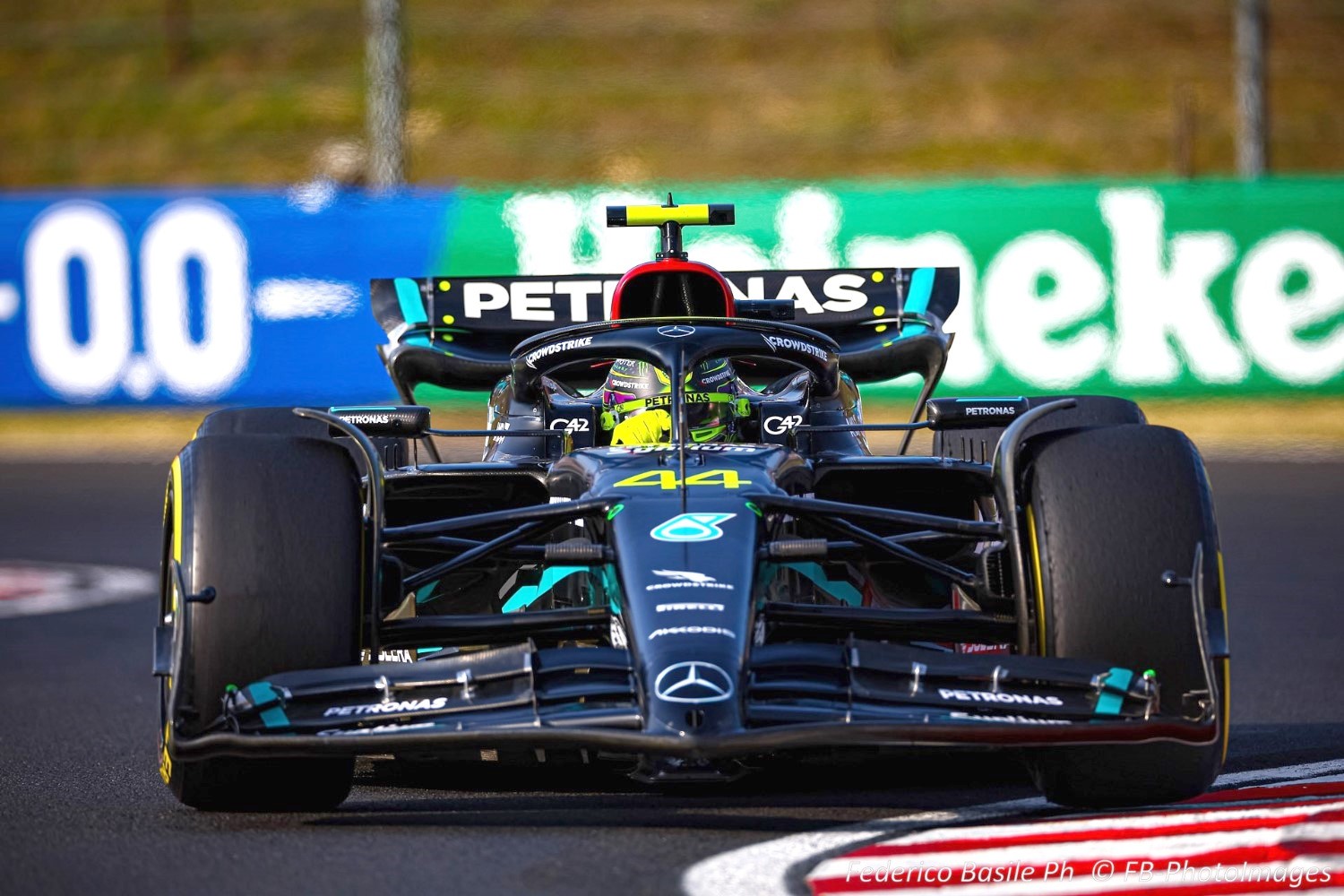 #44 Lewis Hamilton, (GRB) AMG Mercedes Ineos during the Hungarian GP, Budapest 20-23 July 2023 at the Hungaroring, Formula 1 World championship 2023.