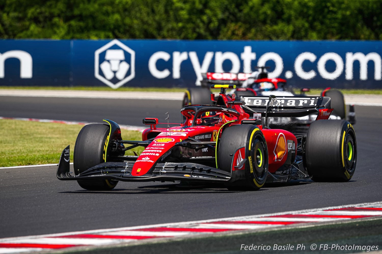#55 Carlos Sainz, (ESP) Scuderia Ferrari during the Hungarian GP, Budapest 20-23 July 2023 at the Hungaroring, Formula 1 World championship 2023.