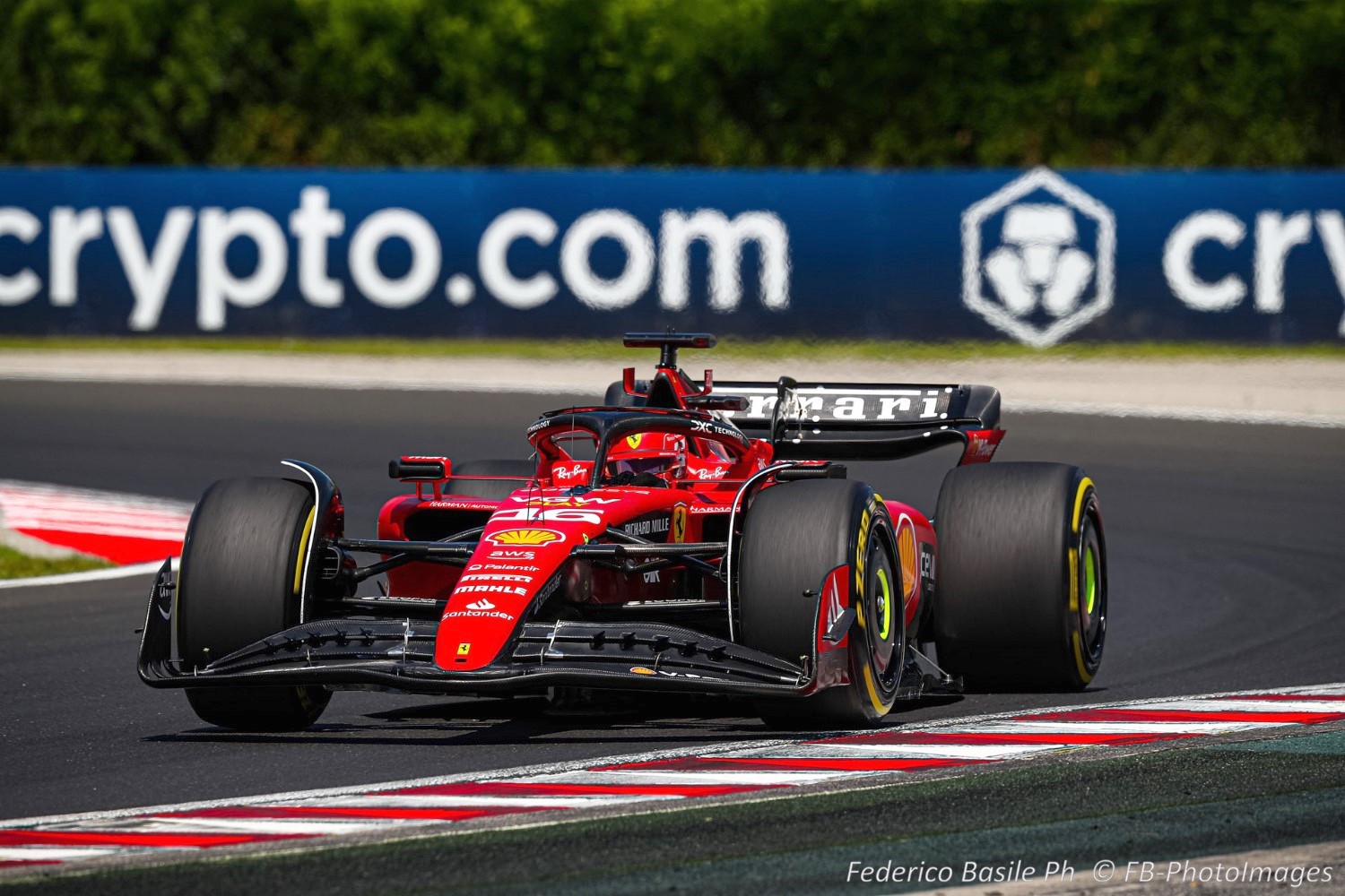 #16 Charles Leclerc, (MON) Scuderia Ferrari during the Hungarian GP, Budapest 20-23 July 2023 at the Hungaroring, Formula 1 World championship 2023.