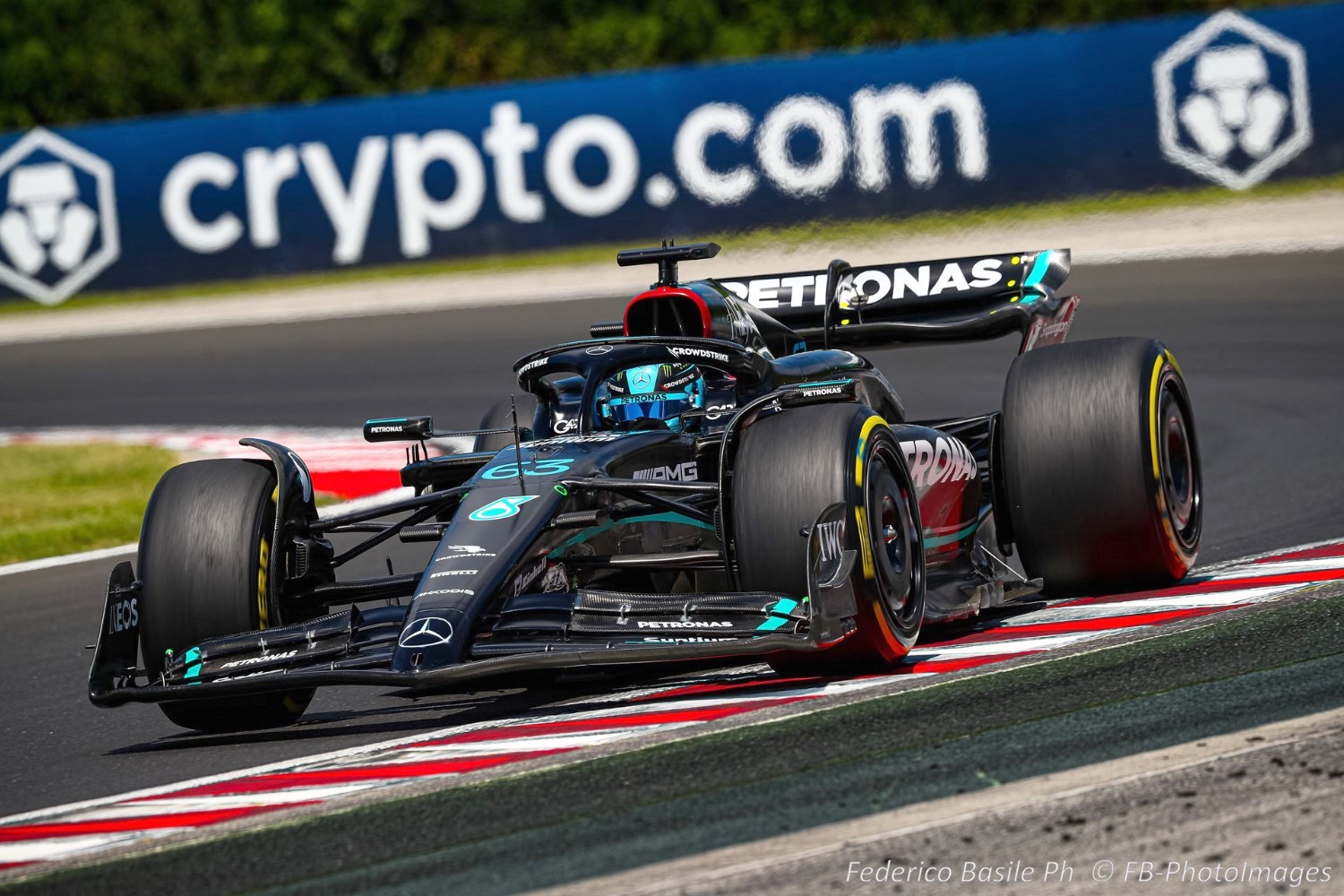 #63 George Russell, (GRB) AMG Mercedes Ineos during the Hungarian GP, Budapest 20-23 July 2023 at the Hungaroring, Formula 1 World championship 2023.