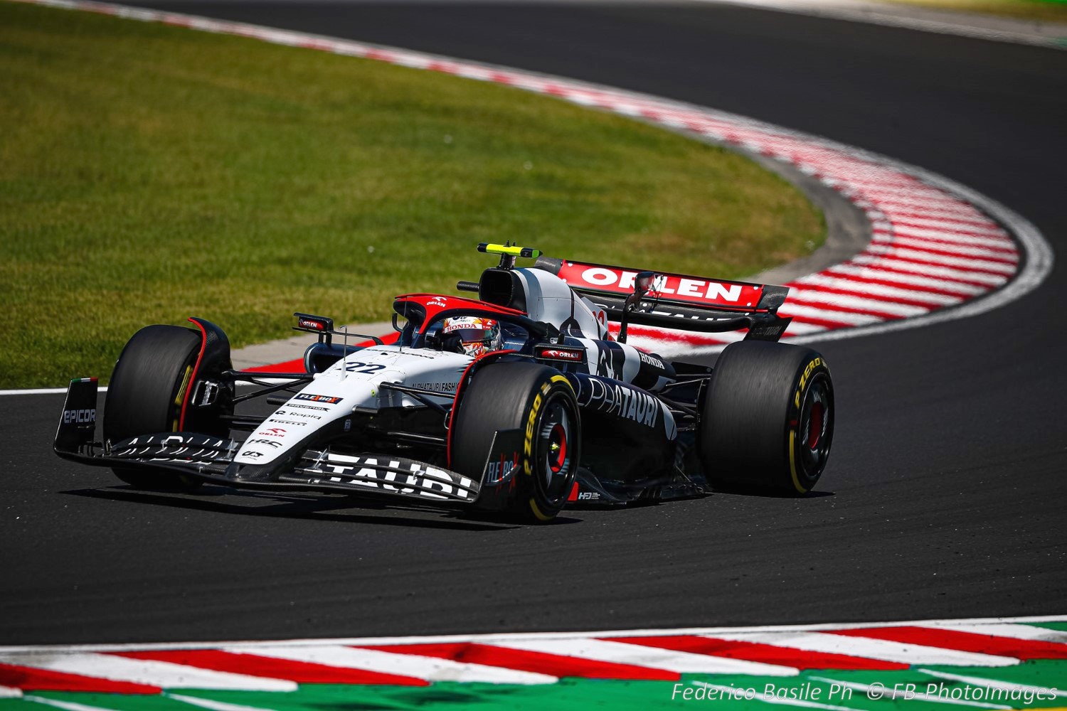 #22 Yuki Tsunoda, (JAP) Alpha Tauri, Honda during the Hungarian GP, Budapest 20-23 July 2023 at the Hungaroring, Formula 1 World championship 2023.