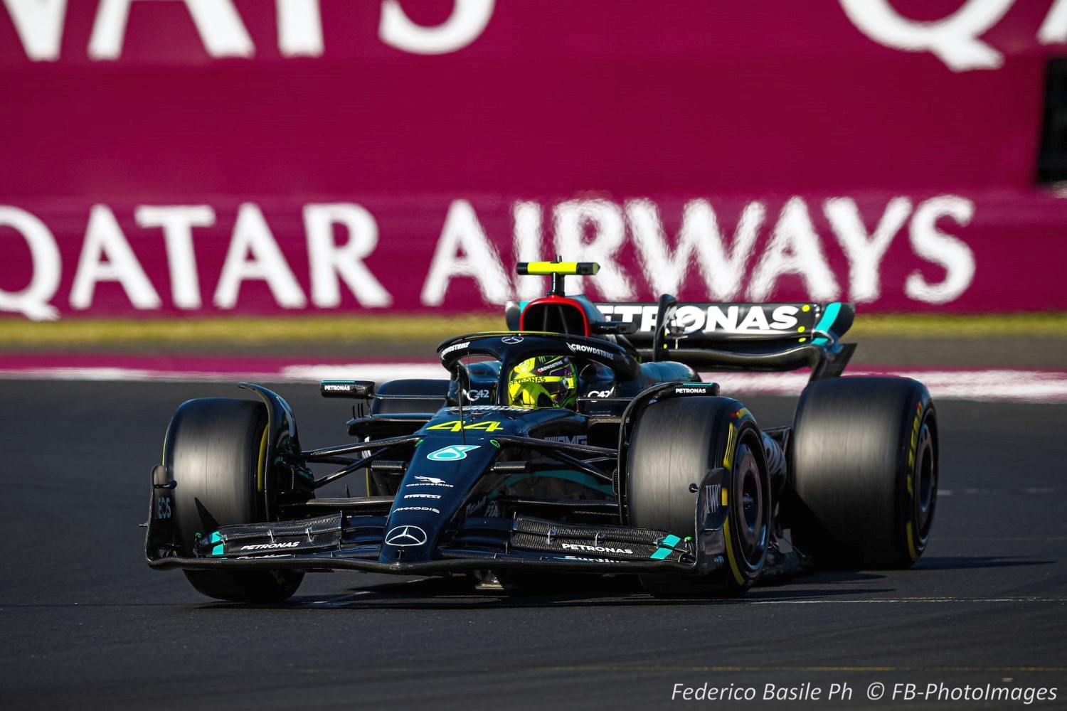 #44 Lewis Hamilton, (GRB) AMG Mercedes Ineos during the Hungarian GP, Budapest 20-23 July 2023 at the Hungaroring, Formula 1 World championship 2023.