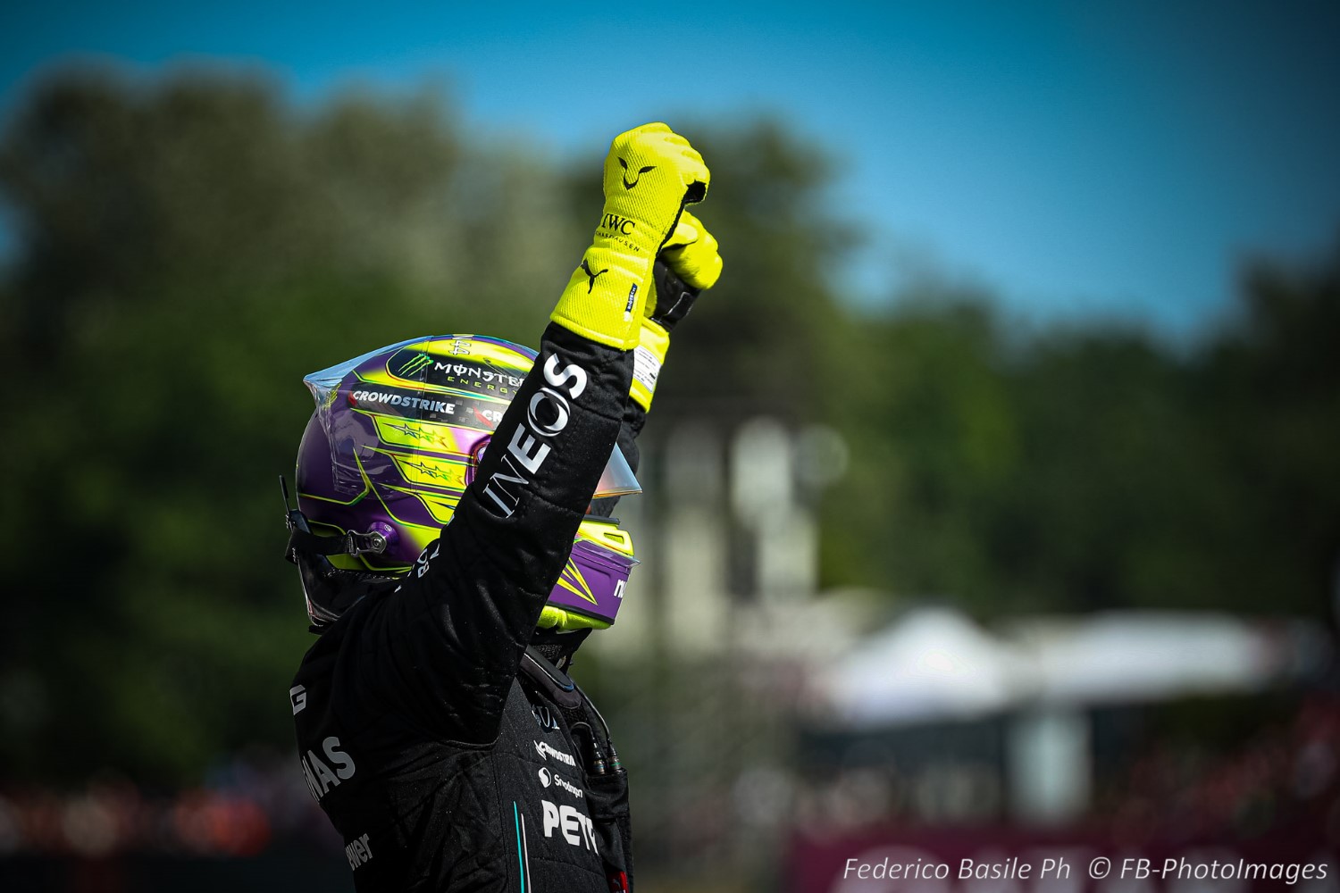 Winning pole in Hungary - #44 Lewis Hamilton, (GRB) AMG Mercedes Ineos during the Hungarian GP, Budapest 20-23 July 2023 at the Hungaroring, Formula 1 World championship 2023.