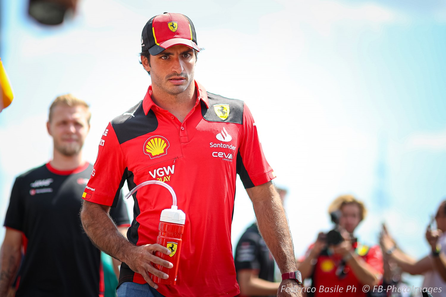 #55 Carlos Sainz, (ESP) Scuderia Ferrari during the Hungarian GP, Budapest 20-23 July 2023 at the Hungaroring, Formula 1 World championship 2023.