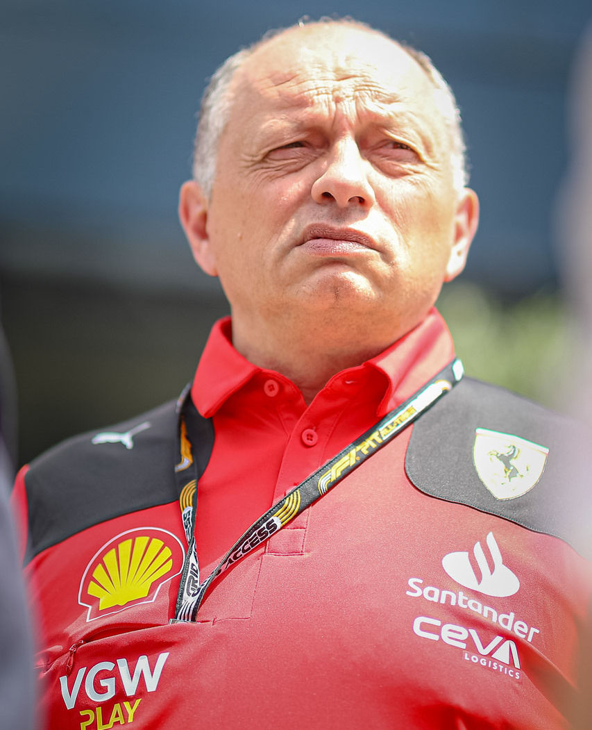 An unhappy Frederic Vasseur Team Principal of the Scuderia Ferrari during the Hungarian GP, Budapest 20-23 July 2023 at the Hungaroring, Formula 1 World championship 2023.