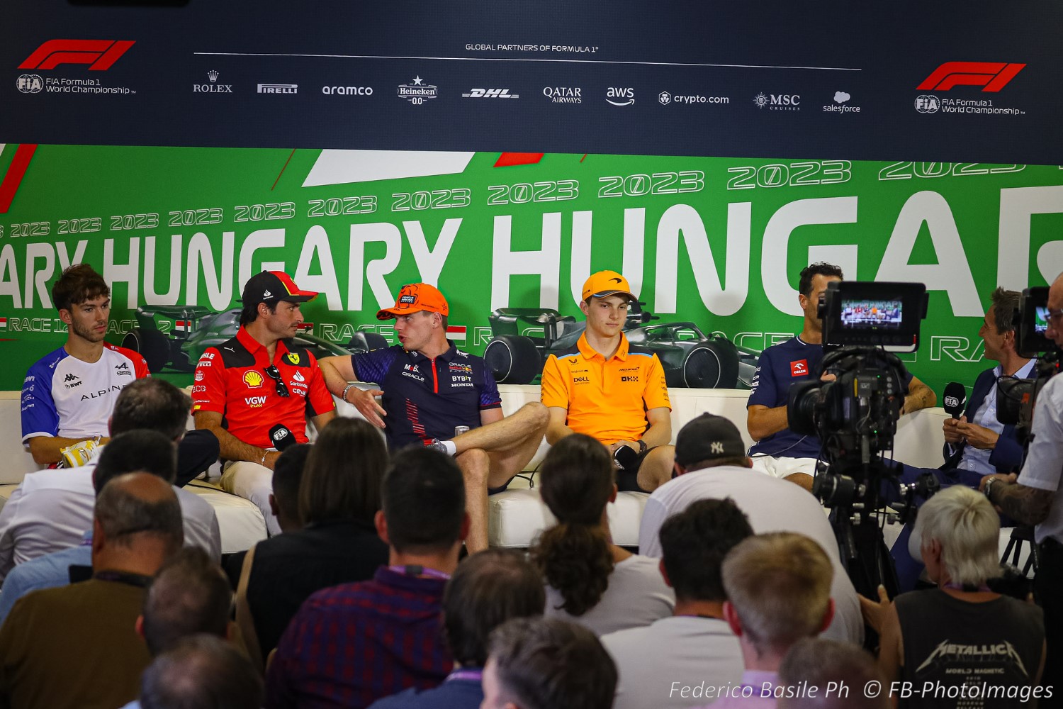 Press conference during the Hungarian GP, Budapest 20-23 July 2023 at the Hungaroring, Formula 1 World championship 2023.