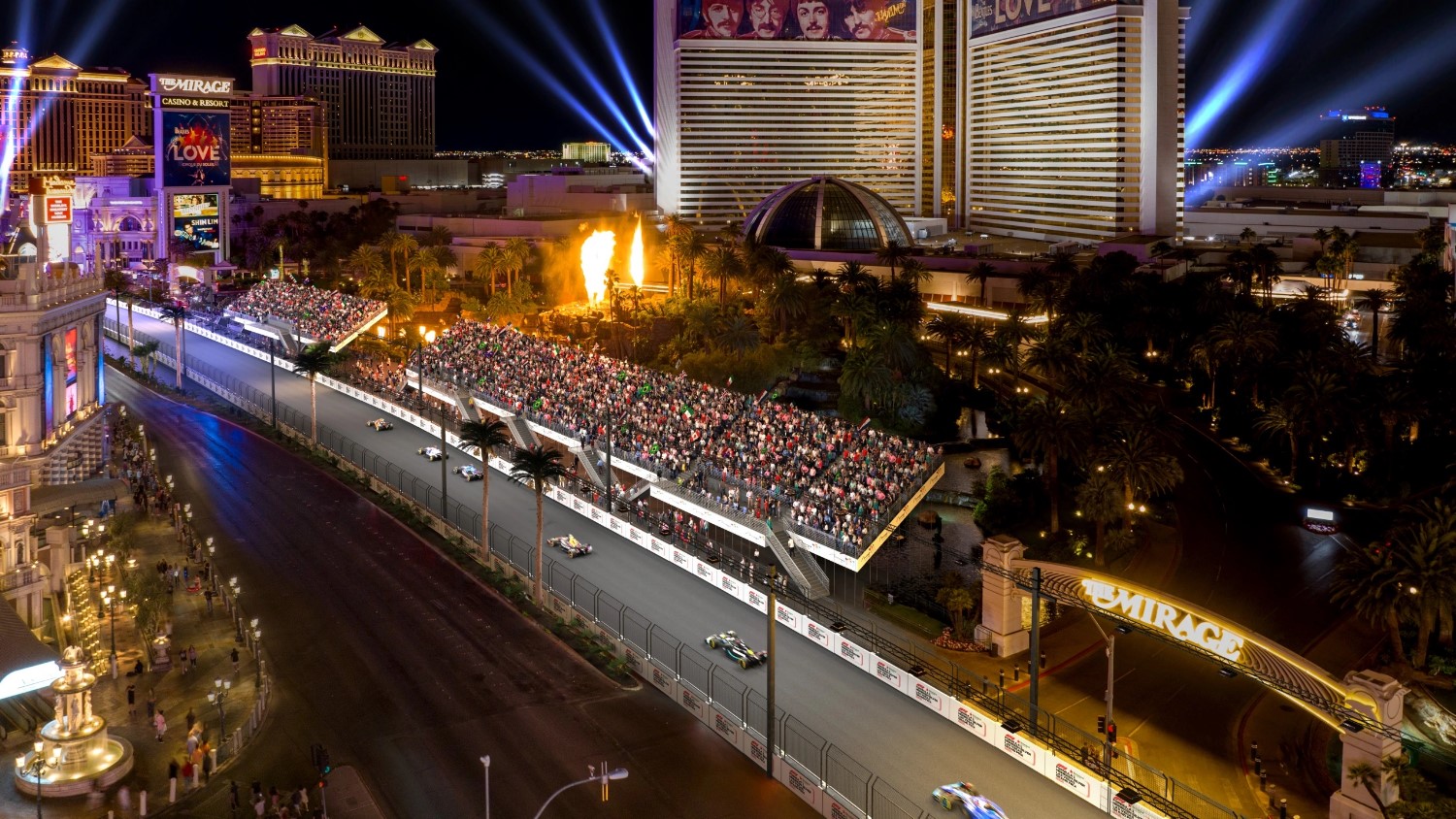 New Las Vegas F1 Grand Prix rendering shows West Harmon Zone grandstands